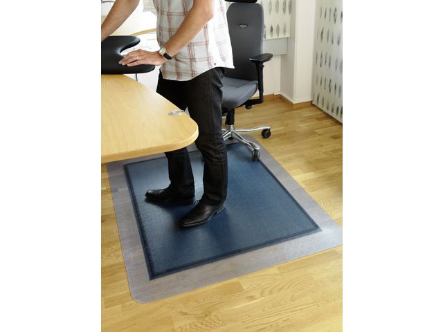 Matting Stolsunderlägg Yoga SOS 120x150cm transparent | Kontorsmöbler och inredning - Arbetsplatsmattor och ståmattor - Arbetsplats-och ståmattor | Kontorsexperten