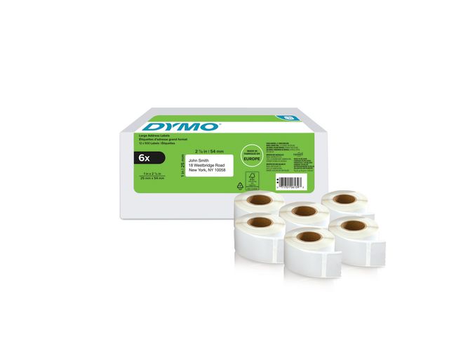 Dymo Etikett Retur 25x54 mm