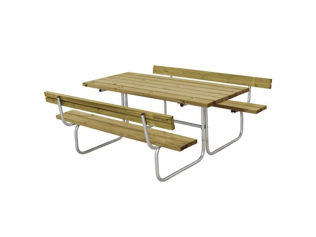 Bänkset Classic m/2 ryggstöd tryckimp | Kontorsmöbler och inredning - Utemöbler - Bänkar | Kontorsexperten