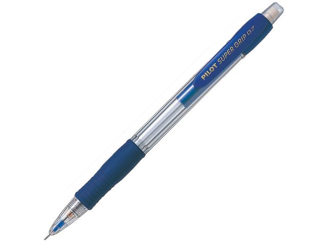 Pilot Stiftpenna, Super Grip, 0,7 mm HB-stift, pennkropp med greppzon, Blå | Kontorsmaterial - Pennor - Stiftpennor | Kontorsexperten