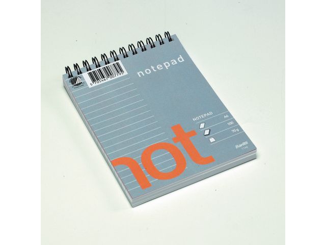 BANTEX Spiralblock A6 linjerat spiraltopp | Kontorsmaterial - Block och anteckningsböcker - Spiralblock | Kontorsexperten