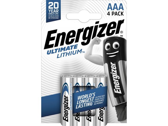 Energizer Batteri Ultimate AAA 4/fp | Kontorsmaskiner - Batterier - AAA | Kontorsexperten