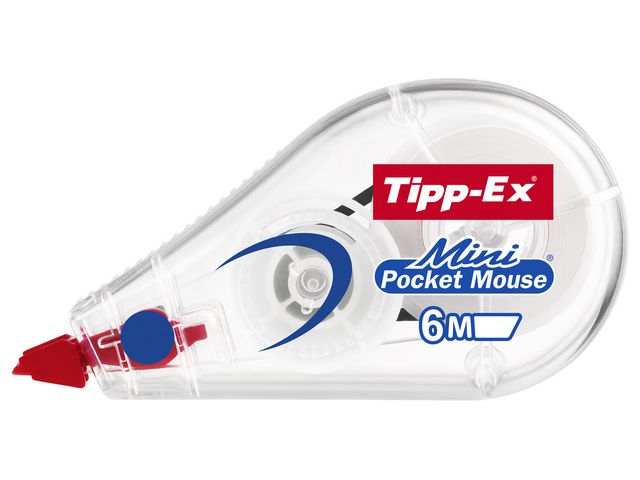 Tipp-Ex Mini Pocket Mouse Correction Roller, 5 mm x 6 m | Kontorsmaterial - Korrigering - Korrigeringsroller | Kontorsexperten