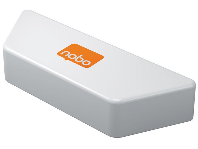 Nobo Whiteboardsudd, Premium, magnetiskt, vit, 228 x 89 x 40 mm | Kontorsmöbler och inredning - Whiteboardtavlor och tillbehör - Taveltorkare | Kontorsexperten