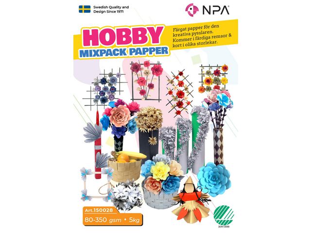 Hobby papper mix 80-350gr 5kg | Skola och förskola - Hobbypapper - Kartong | Kontorsexperten