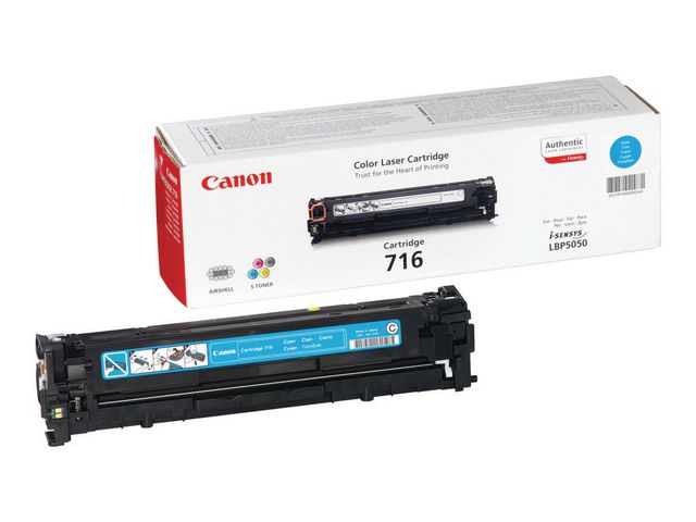 Canon Toner 716, 1979B002, cyan, singelförpackning | Toner och bläck - Tonerkassetter - Toner Canon | Kontorsexperten