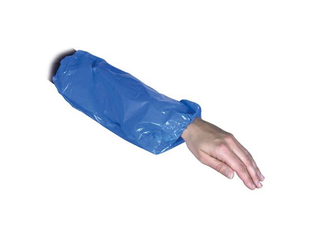 ABENA Ärmskydd i LDPE med resår 40cm blå 100/fp | Skyddsutrustning - Skyddshandskar - Ärmskydd | Kontorsexperten