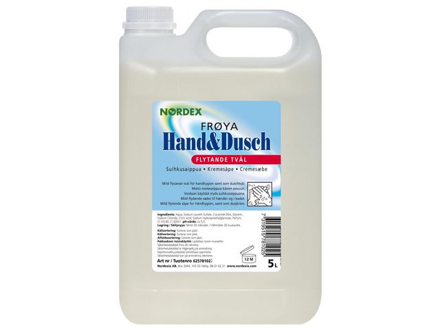 NORDEX Duschtvål Fröya 5L | Städ och hygien - Tvål och hygien - Duschtvål och Shampoo | Kontorsexperten
