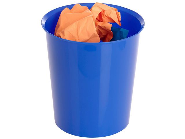 Papperskorg 2000 18 L blå | Kontorsmaterial - Till skrivbordet - Papperskorgar | Kontorsexperten