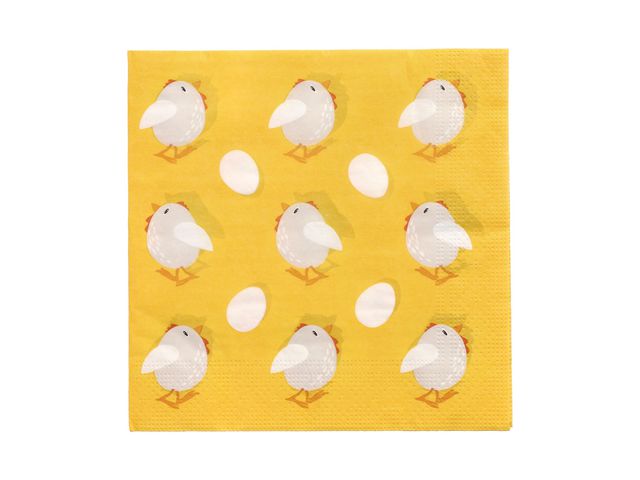 PAPSTAR Servetter Chickens 3-lags 33x33cm | Kök och servering - Servetter och dukar - Servett - 3-lagers | Kontorsexperten