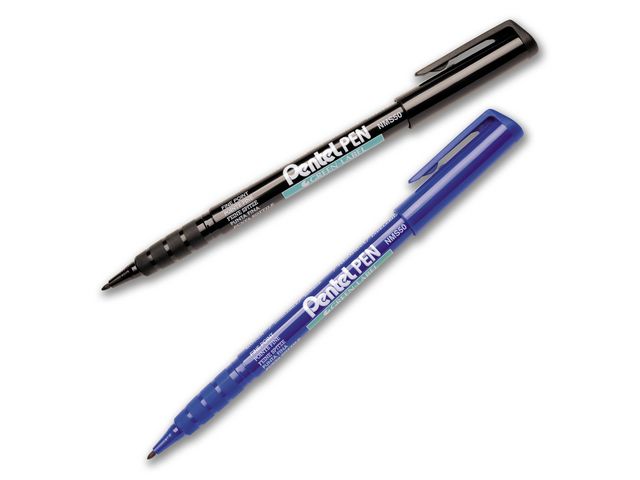 Pentel Märkpenna perm. fine svart | Kontorsmaterial - Pennor - Märkpennor - Rund spets | Kontorsexperten