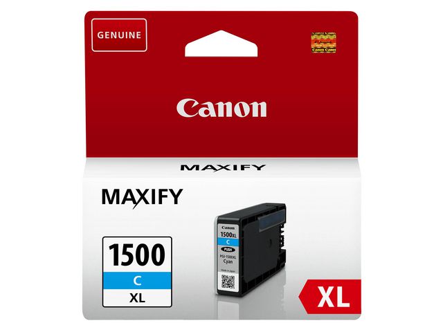 Canon Bläckpatron PGI-1500XL C, cyan | Toner och bläck - Bläckpatroner - Bläckpatroner Canon | Kontorsexperten
