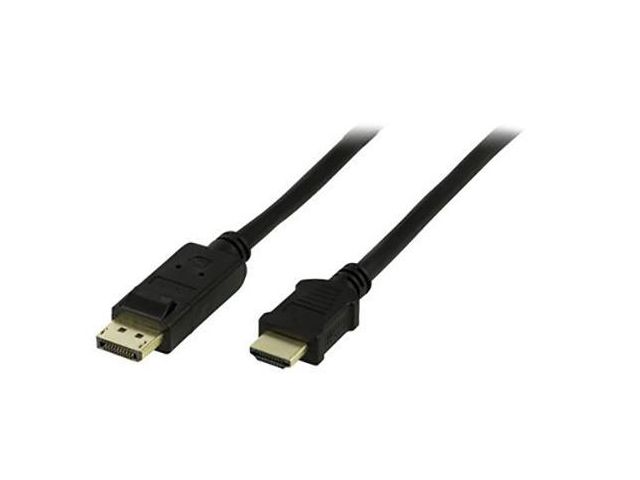 DELTACO Kabel DP-HDMI Ha 5m | Datorprodukter - Kablar och adaptrar - Displayport | Kontorsexperten