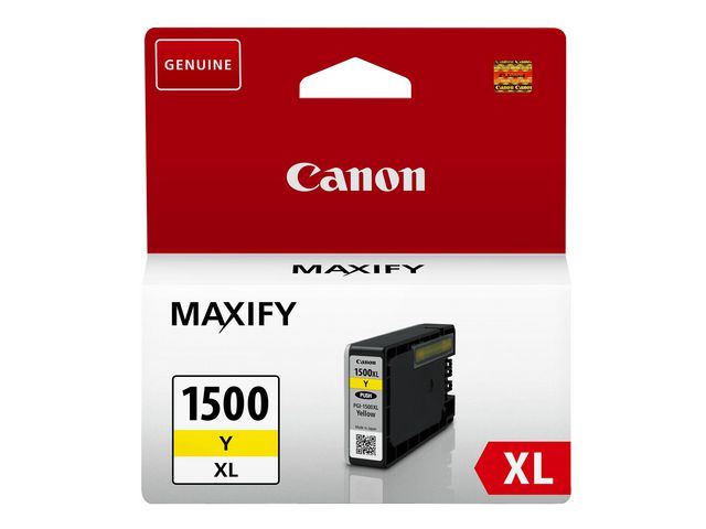 Canon Bläckpatron PGI-1500XL Y, gul | Toner och bläck - Bläckpatroner - Bläckpatroner Canon | Kontorsexperten