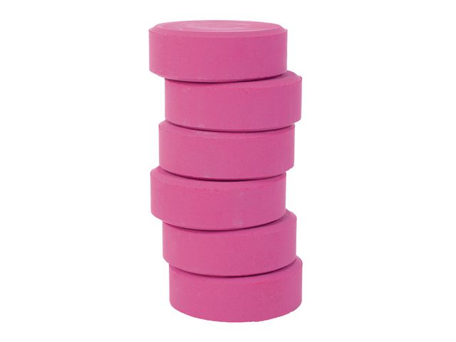 PLAYBOX Färgpuckar 57mm, rosa 6/fp | Skola och förskola - Målarfärg och tillbehör - Färgblock | Kontorsexperten