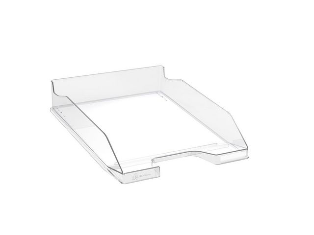 Exacompta Brevkorg combo2 standard transparent | Kontorsmaterial - Till skrivbordet - Brevkorgar | Kontorsexperten