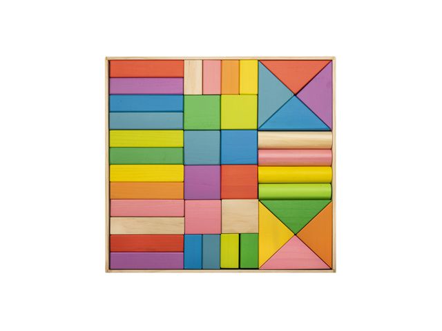 Byggklossar, 44 delar | Skola och förskola - Lekmaterial - Bygglek, konstruktion och mosaik | Kontorsexperten