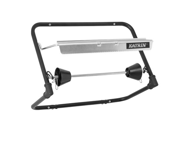 KATRIN Väggställ Svart Metall | Städ och hygien - Toalettpapper och torkpapper - Hållare - Industritork | Kontorsexperten