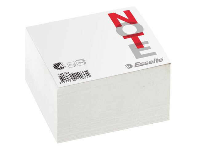 Papperskub 500 ark 100x100mm vit | Kontorsmaterial - Block och anteckningsböcker - Blockkuber | Kontorsexperten