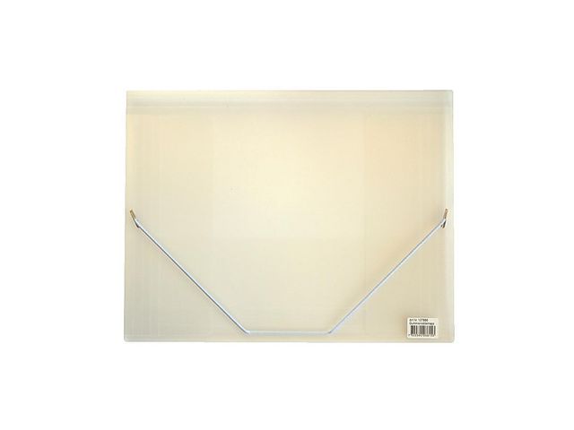 Mapp med elastiska gummiband, 3 flikar, A4, polypropylen, transparent vit | Kontorsmaterial - Mappar och plastfickor - Gummibandsmappar 3-klaff - Plast | Kontorsexperten
