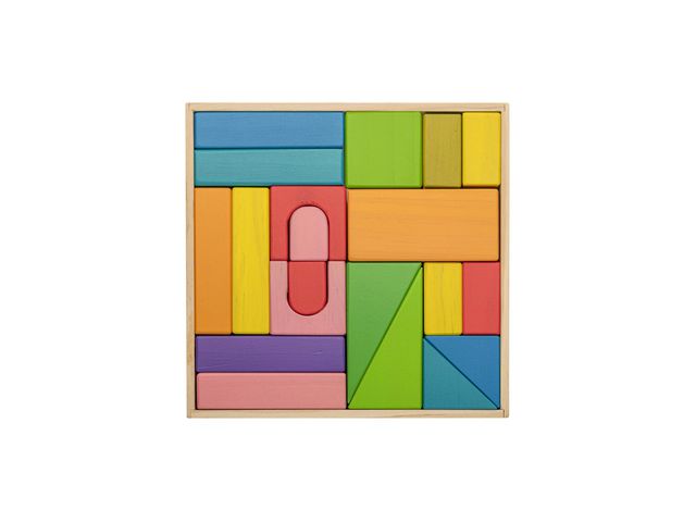 Byggklossar, 20 delar | Skola och förskola - Lekmaterial - Bygglek, konstruktion och mosaik | Kontorsexperten