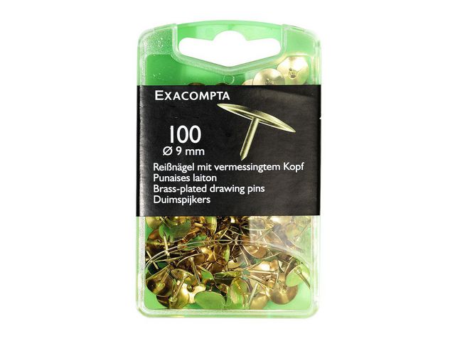 Exacompta Häftstift mässing 100/fp | Kontorsmaterial - Häftstift och kartnålar - Kartnålar | Kontorsexperten