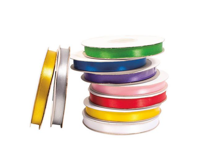 PLAYBOX Satinband 10mmx30m 9 färger 9/fp | Skola och förskola - Hobbymaterial - Band | Kontorsexperten