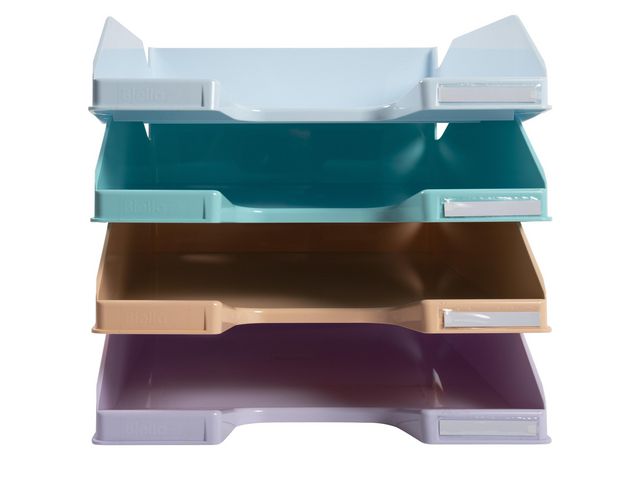 Exacompta Brevkorg combo Aquarel pastell 4/fp | Kontorsmaterial - Till skrivbordet - Brevkorgar | Kontorsexperten