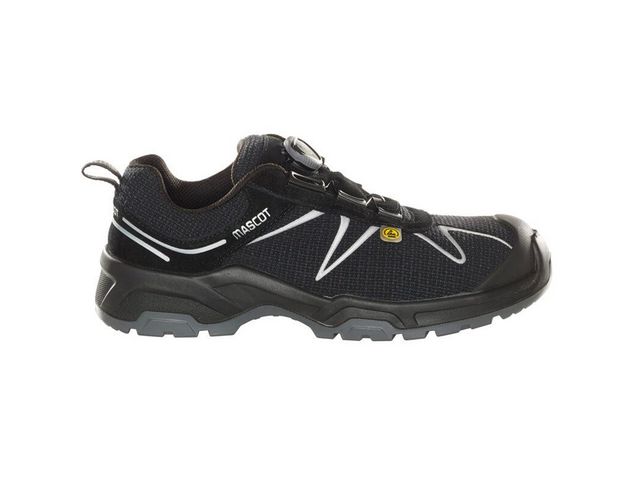 Mascot Skyddsskor svart/silver BOA S3 ESD 47 | Arbetskläder - Arbetsskor - Skyddsskor | Kontorsexperten
