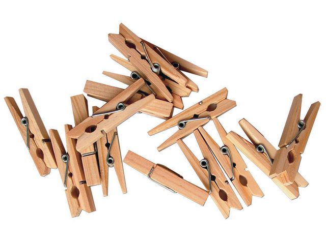 PLAYBOX Klädnypor 74mm 24/fp | Skola och förskola - Hobbymaterial - Pyssel - Trä | Kontorsexperten