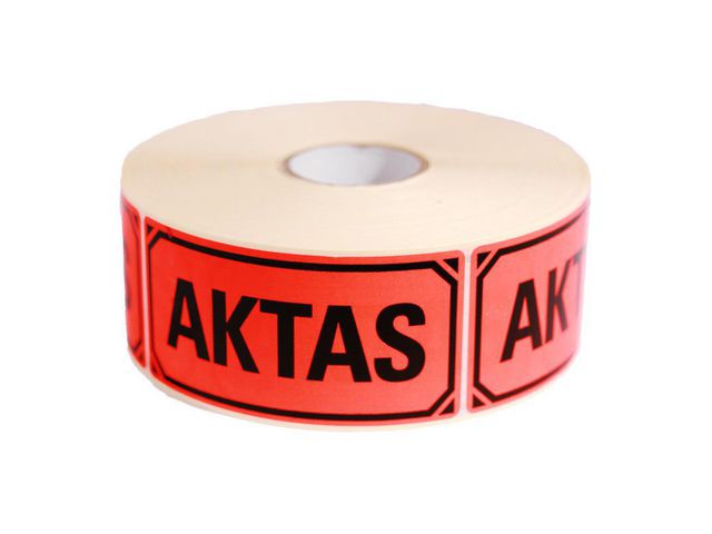 Varningsetikett Aktas 1000/rl | Emballage och lagerutrustning - Etiketter och godsmärkning - Specialetiketter | Kontorsexperten