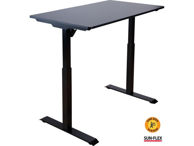 SUN-FLEX® Bord höj/sänk 120x60 Svart | Kontorsmöbler och inredning - Bord och hurtsar - Skrivbord - Höj/sänkbar | Kontorsexperten