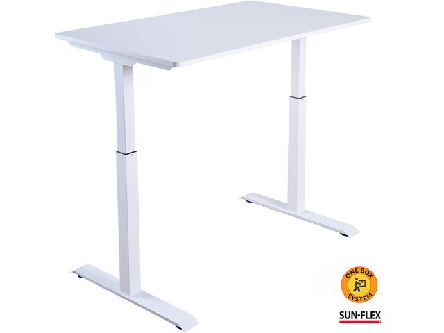 SUN-FLEX® Bord höj/sänk 120x60 Vit | Kontorsmöbler och inredning - Bord och hurtsar - Skrivbord - Höj/sänkbar | Kontorsexperten