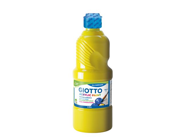 GIOTTO Akrylfärg Giotto 500 ml gul | Skola och förskola - Målarfärg och tillbehör - Akrylfärg | Kontorsexperten