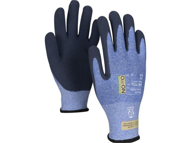 OX-ON Barnhandske 16000 Recycle 4-6 år blå | Skyddsutrustning - Skyddshandskar - Montagehandskar | Kontorsexperten