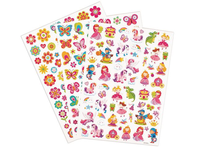 PLAYBOX Stickers sagor, fjärilar och blommor 221/fp | Skola och förskola - Hobbymaterial - Bokmärken och stickers | Kontorsexperten