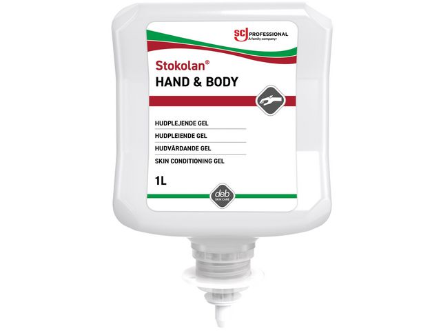 Deb Hudkräm Stokolan Hand & Body 1L | Städ och hygien - Tvål och hygien - Hand- och hudcremer | Kontorsexperten