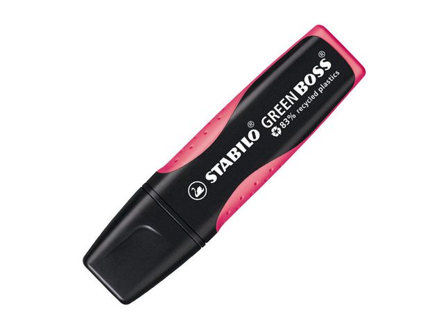 STABILO Överstrykningspenna GREEN BOSS rosa mejselformad spets 2+5mm 6070/56 | Kontorsmaterial - Pennor - Överstrykningspennor | Kontorsexperten
