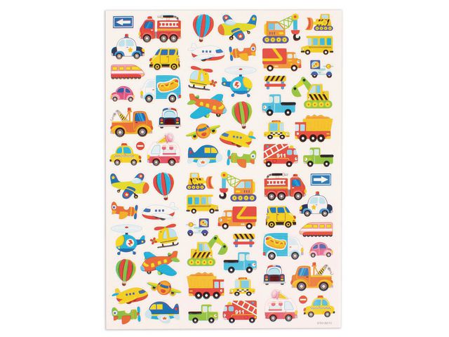 PLAYBOX Stickers fordon 72/fp | Skola och förskola - Hobbymaterial - Bokmärken och stickers | Kontorsexperten
