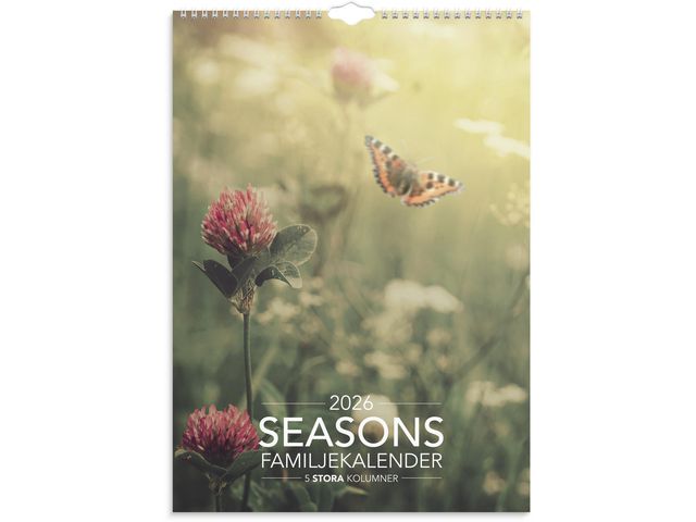 Burde Familjekalender Modern 2026 | Almanackor och kalendrar - Väggkalendrar - Familjekalendrar | Kontorsexperten