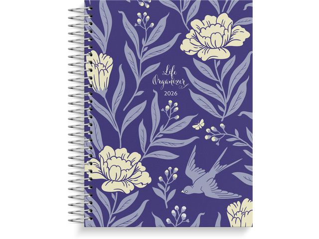 Burde Life Organizer 2026 blå | Almanackor och kalendrar - Temakalendrar - Hälsa | Kontorsexperten