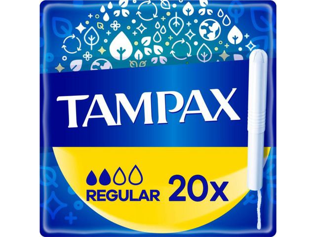TAMPAX Tampong Regular applikator 20/fp | Sjukvård och omsorg - Hygien - Intimhygien | Kontorsexperten