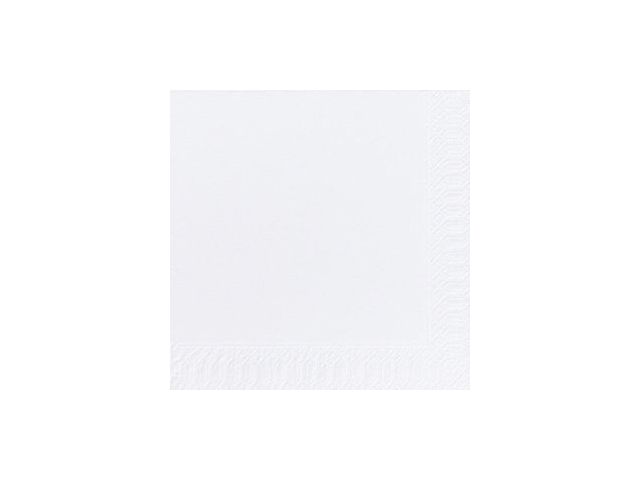 DUNI Servett 3-lagers, enfärgade, ¼-vikt, 33 cm, vit 125/fp | Kök och servering - Servetter och dukar - Servett - 3-lagers | Kontorsexperten