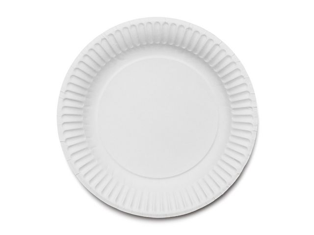 Engångspapperstallrik vit, 18cm 50/fp | Kök och servering - Engångsartiklar - Tallrikar - Papper | Kontorsexperten