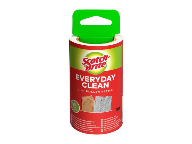 Scotch-Brite Klädvårdsroller Everyday Clean refill 30ark | Städ och hygien - Tvättmedel och klädvård - Klädvård | Kontorsexperten