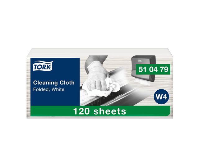 TORK Rengöringsduk W4 Mjuk flexibel vit 120/fp | Städ och hygien - Städdukar och diskdukar - Städdukar - Alltork | Kontorsexperten