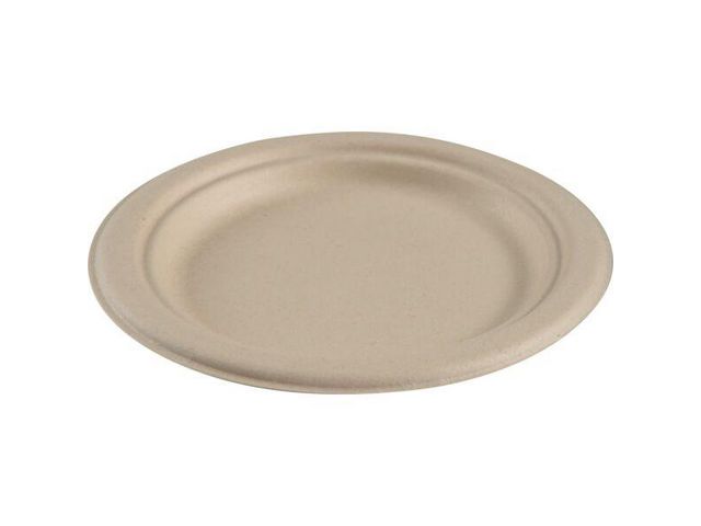 ABENA Tallrik Miljö Bagasse 18cm 50/fp | Kök och servering - Engångsartiklar - Tallrikar - Papper | Kontorsexperten