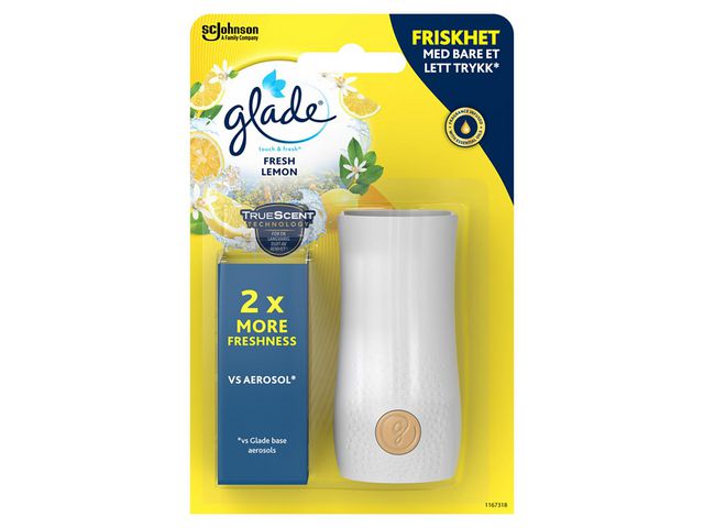 Glade Dispenser Luktförbättrare Citrus startkit 10ml | Städ och hygien - Luktförbättrare - Doftdispenser och refill | Kontorsexperten