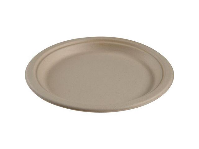 ABENA Tallrik Miljö Bagasse 23cm 50/fp | Kök och servering - Engångsartiklar - Tallrikar - Papper | Kontorsexperten