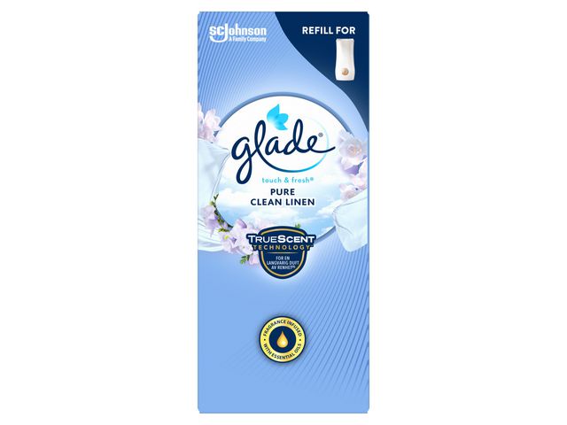 Glade Luktförbättrare Touch & Fresh Clean Line refill 10ml | Städ och hygien - Luktförbättrare - Doftdispenser och refill | Kontorsexperten